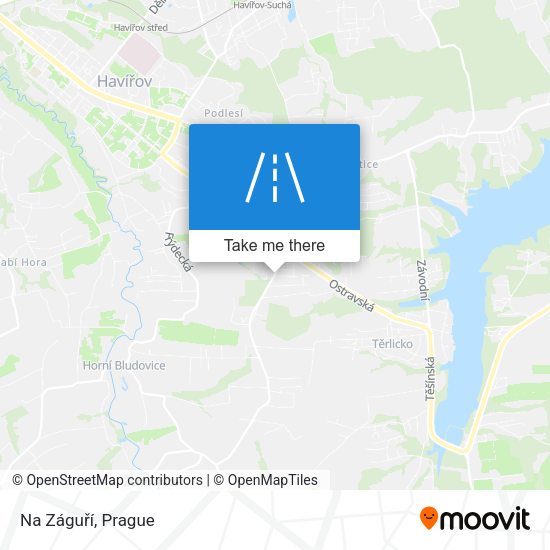 Na Záguří map