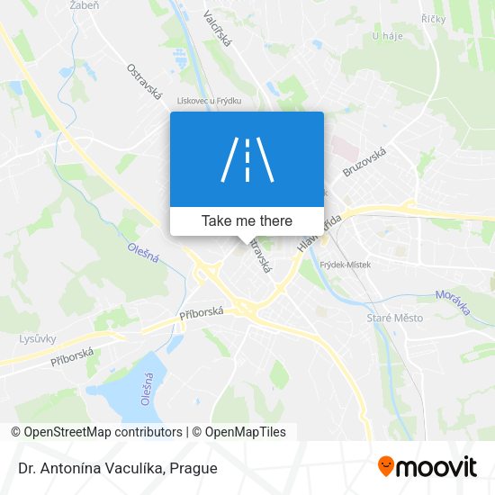 Dr. Antonína Vaculíka map