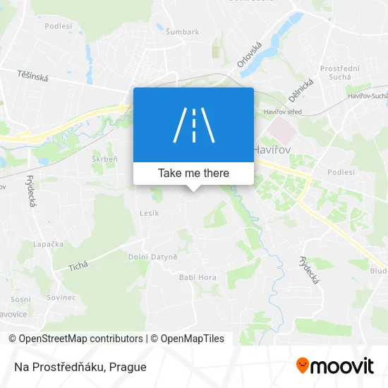 Карта Na Prostředňáku