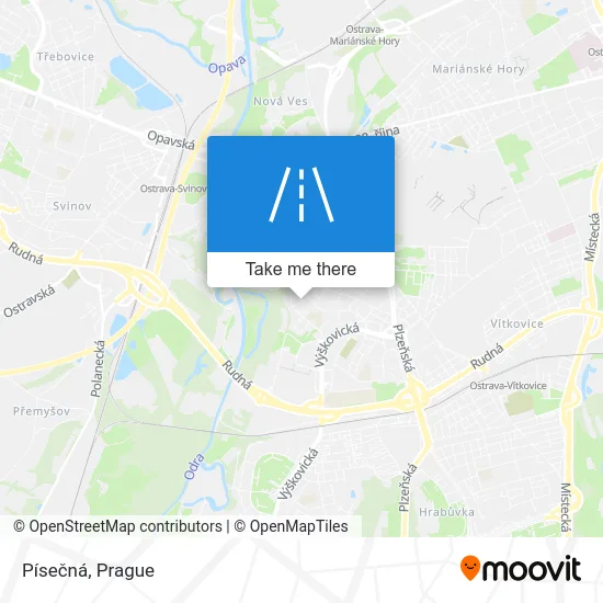 Карта Písečná