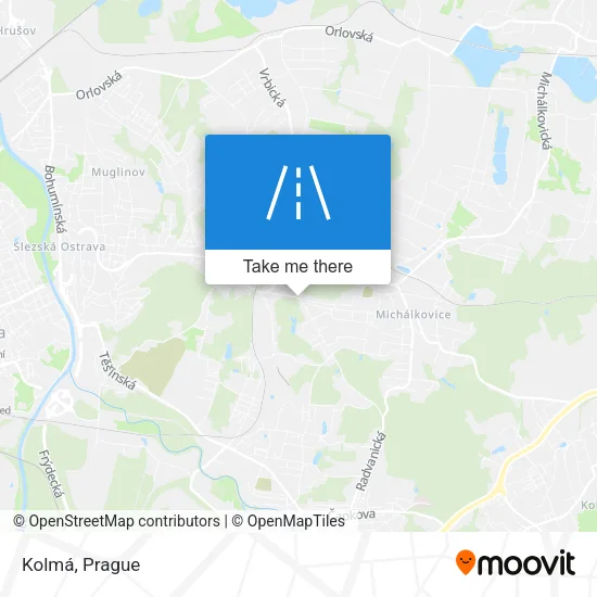 Карта Kolmá