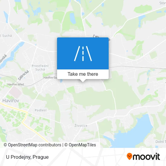 Карта U Prodejny