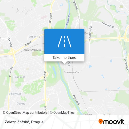 Železničářská map