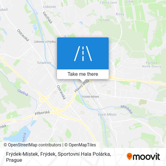 Frýdek-Místek, Frýdek, Sportovní Hala Polárka map