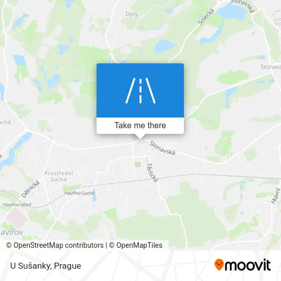 Карта U Sušanky