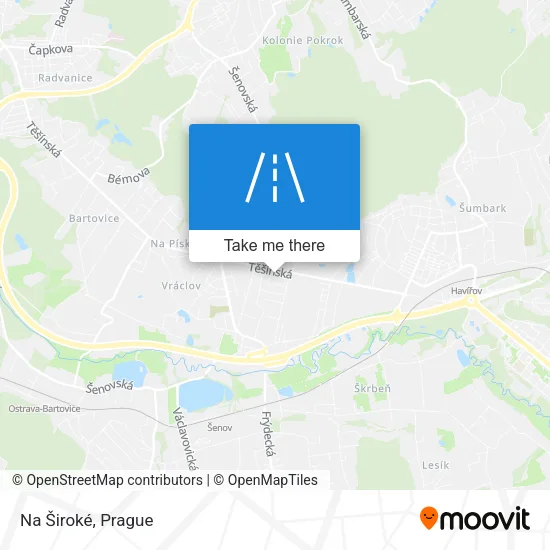 Карта Na Široké
