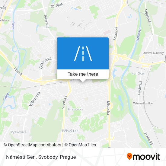Náměstí Gen. Svobody map