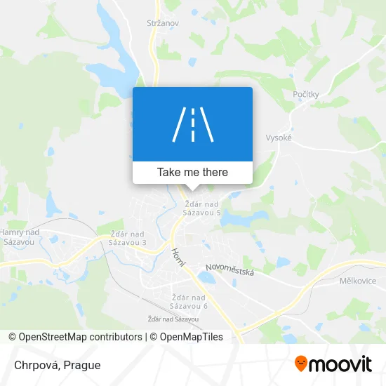 Карта Chrpová