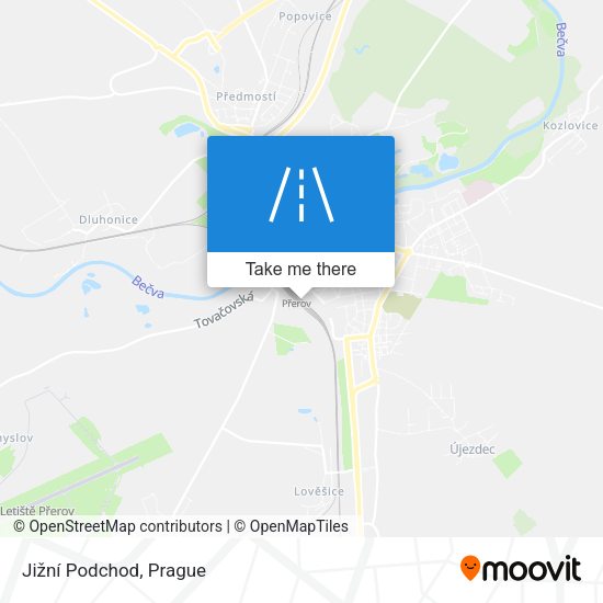 Jižní Podchod map