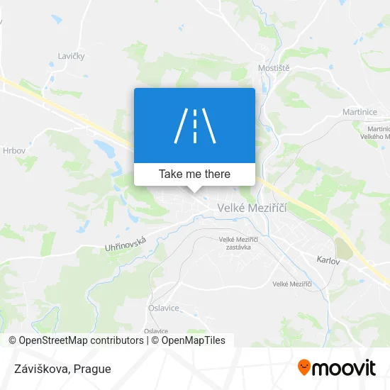 Карта Záviškova
