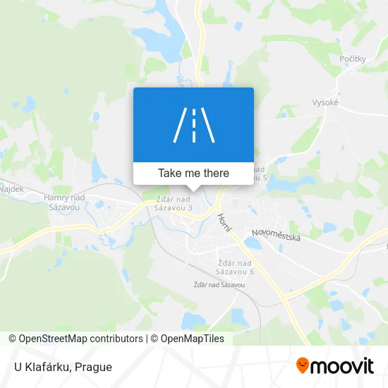 Карта U Klafárku