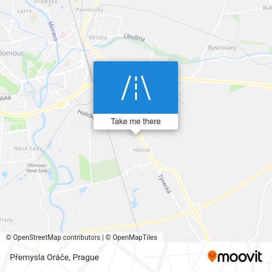 Přemysla Oráče map
