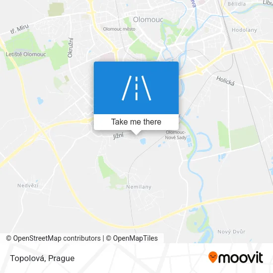 Карта Topolová