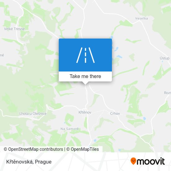 Křtěnovská map