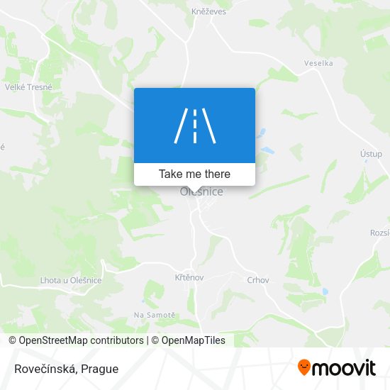 Rovečínská map