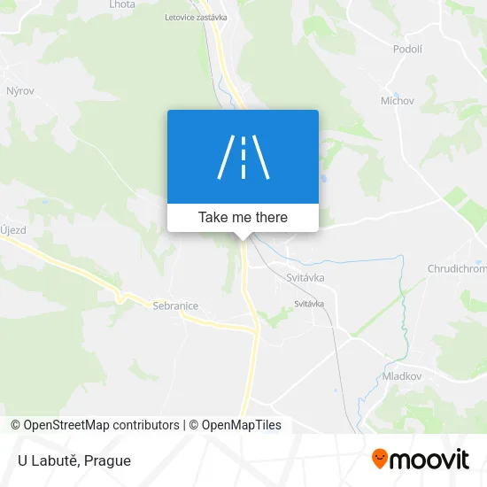 Карта U Labutě