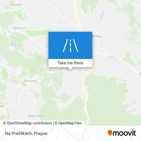 Na Prášilkách map