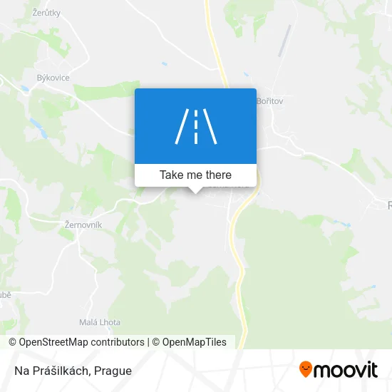 Карта Na Prášilkách