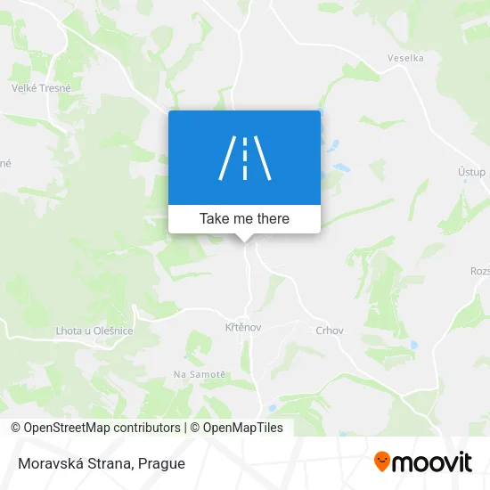 Карта Moravská Strana