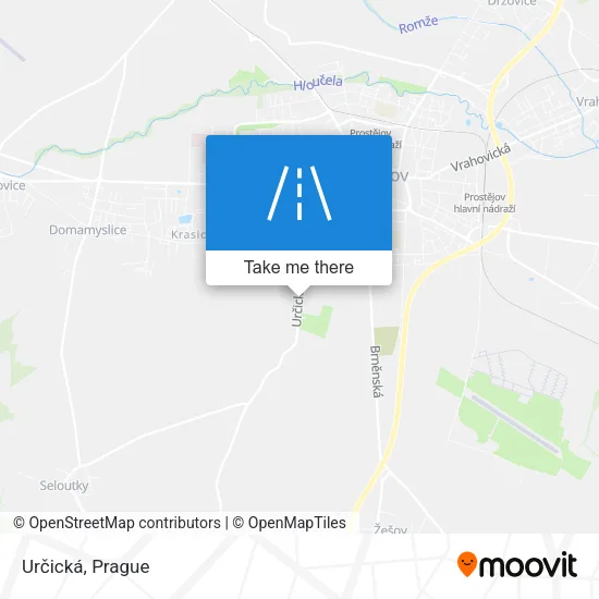 Карта Určická