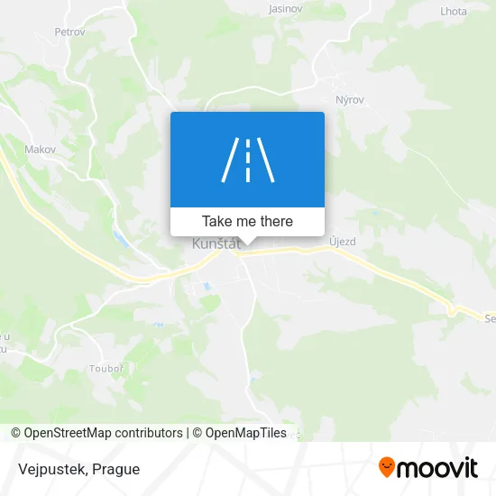 Карта Vejpustek