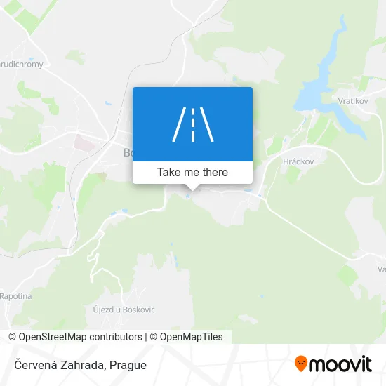 Карта Červená Zahrada