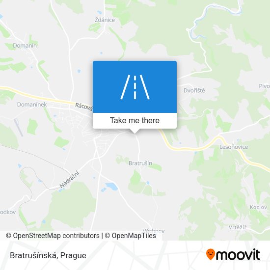 Bratrušínská map