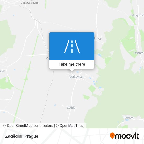 Zádědiní map