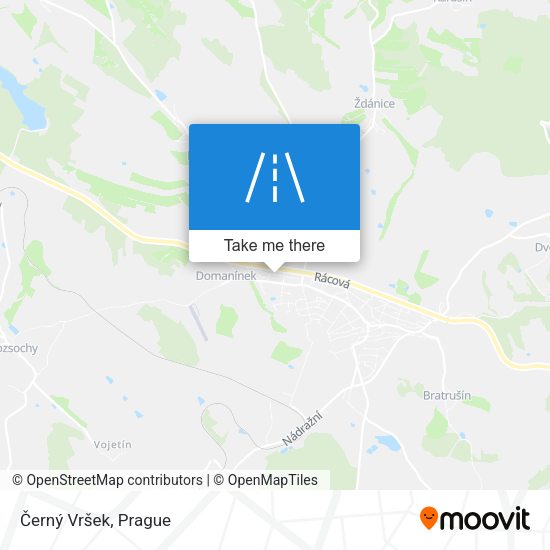 Černý Vršek map
