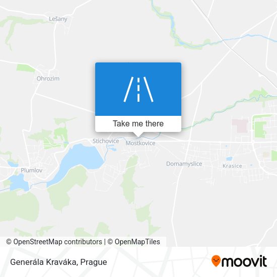 Generála Kraváka map