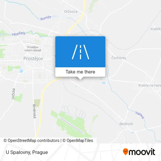 Карта U Spalovny
