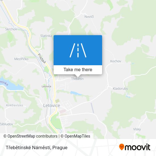 Třebětínské Náměstí map