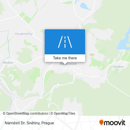 Náměstí Dr. Snětiny map