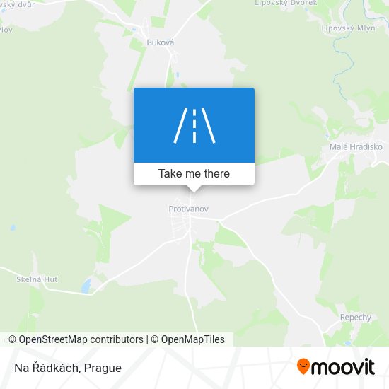 Na Řádkách map