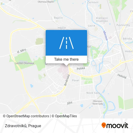 Карта Zdravotníků