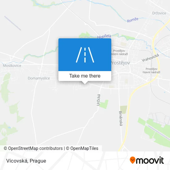 Карта Vícovská