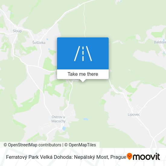 Ferratový Park Velká Dohoda: Nepálský Most map