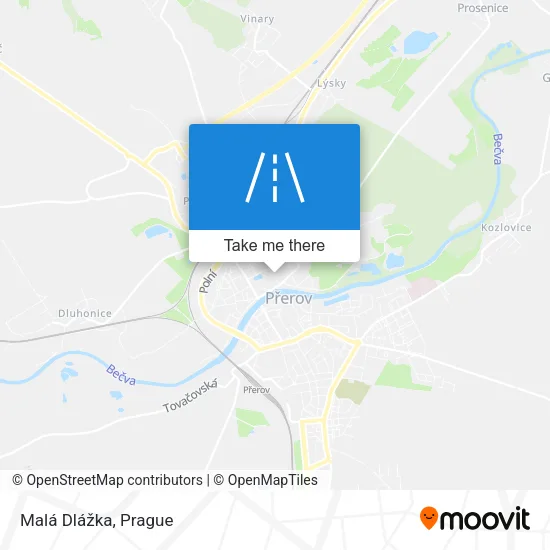 Карта Malá Dlážka