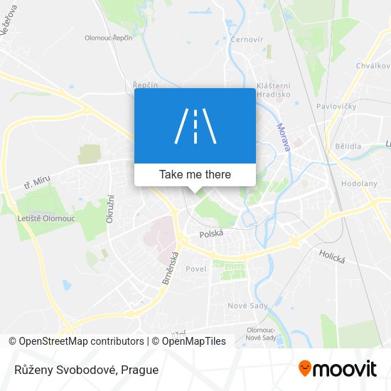 Růženy Svobodové map