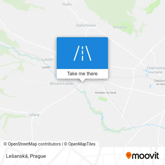 Карта Lešanská