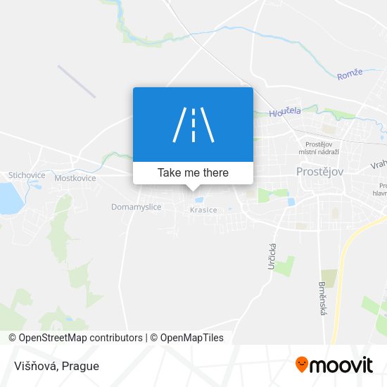 Višňová map