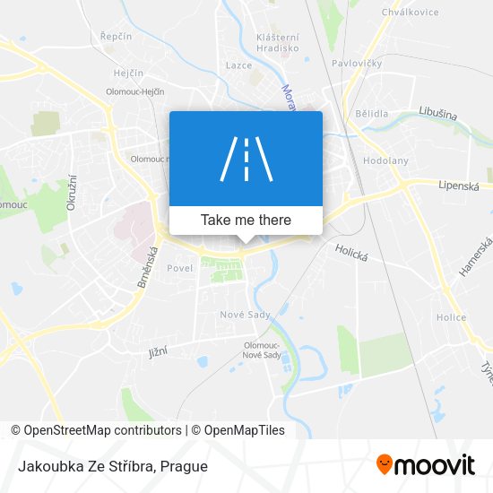 Jakoubka Ze Stříbra map