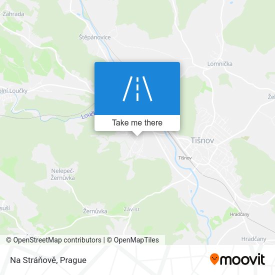 Na Stráňově map