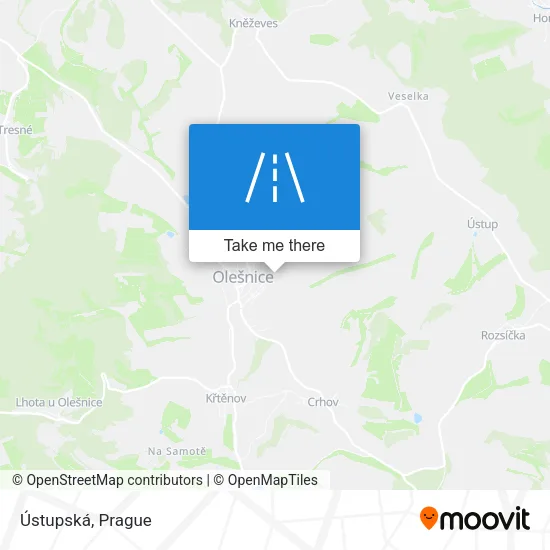 Карта Ústupská