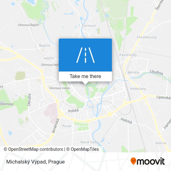 Michalský Výpad map