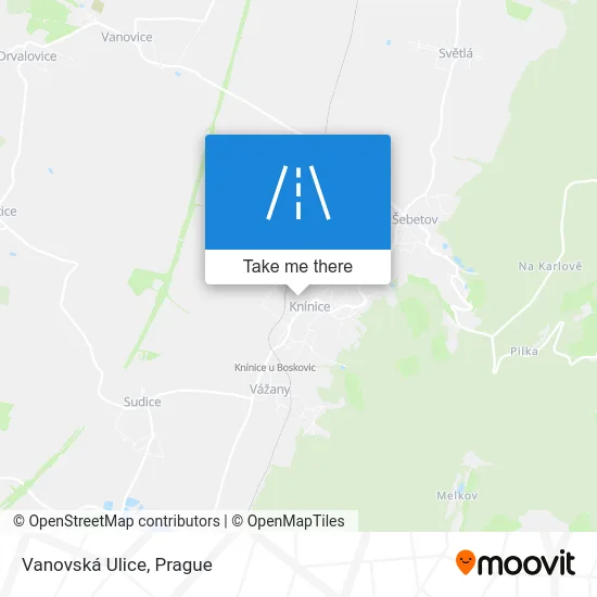 Карта Vanovská Ulice