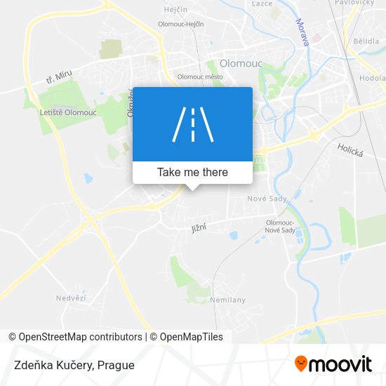 Zdeňka Kučery map