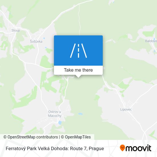 Ferratový Park Velká Dohoda: Route 7 map