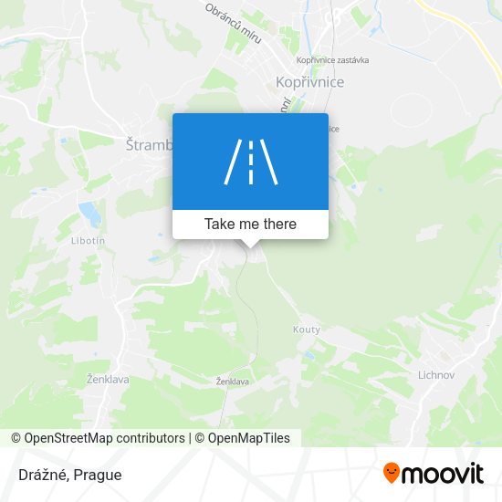 Drážné map