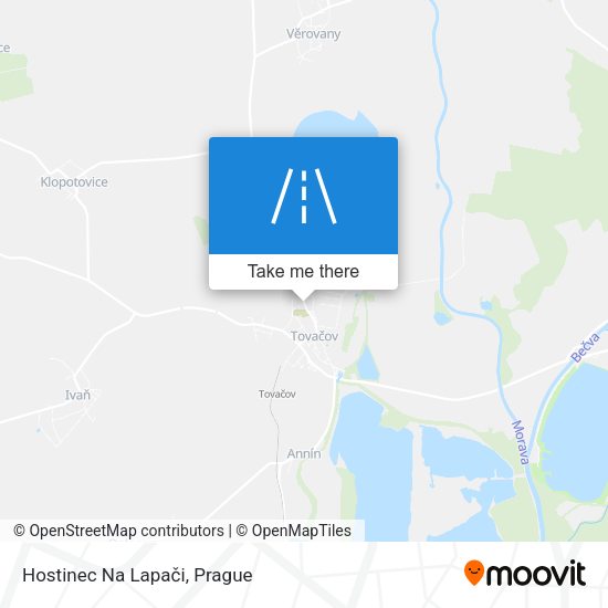 Hostinec Na Lapači map